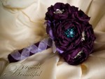 bling brooch broach vintage classic unique forever bouquet bridal #broochbeautiful antique eggplant