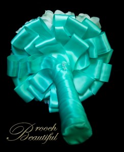 Tiffany Pearl brooch Bouquet Fanfare Ribbon