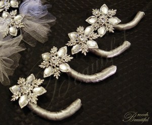 platinum boutonniere grey gray silver