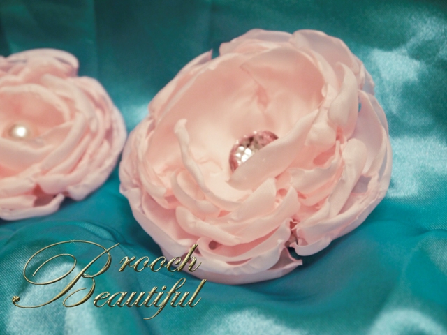 light soft fabric silk flower floral prom wedding rhinestone sweet 16