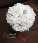 DIY handmade fabric peony bouquet