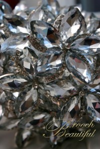 ultra platinum silver bling brooch bouquet web9